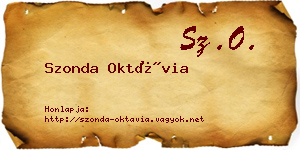 Szonda Oktávia névjegykártya